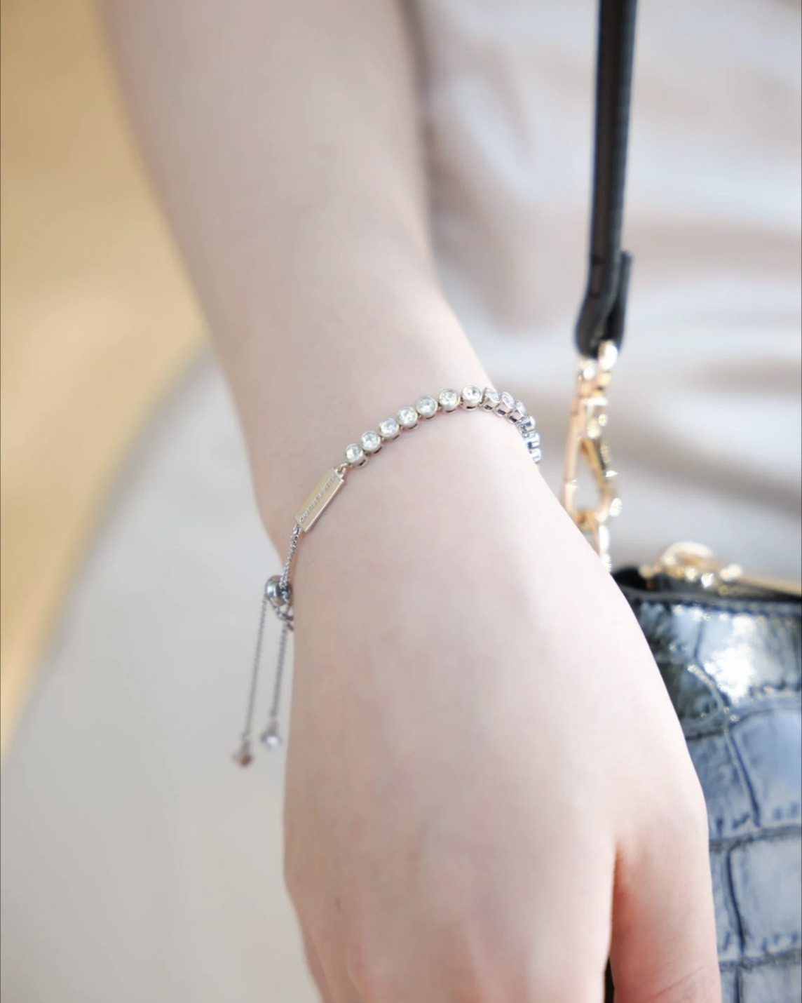 【現貨】CHARLES & KEITH 銀鑽手鍊 CK512120471