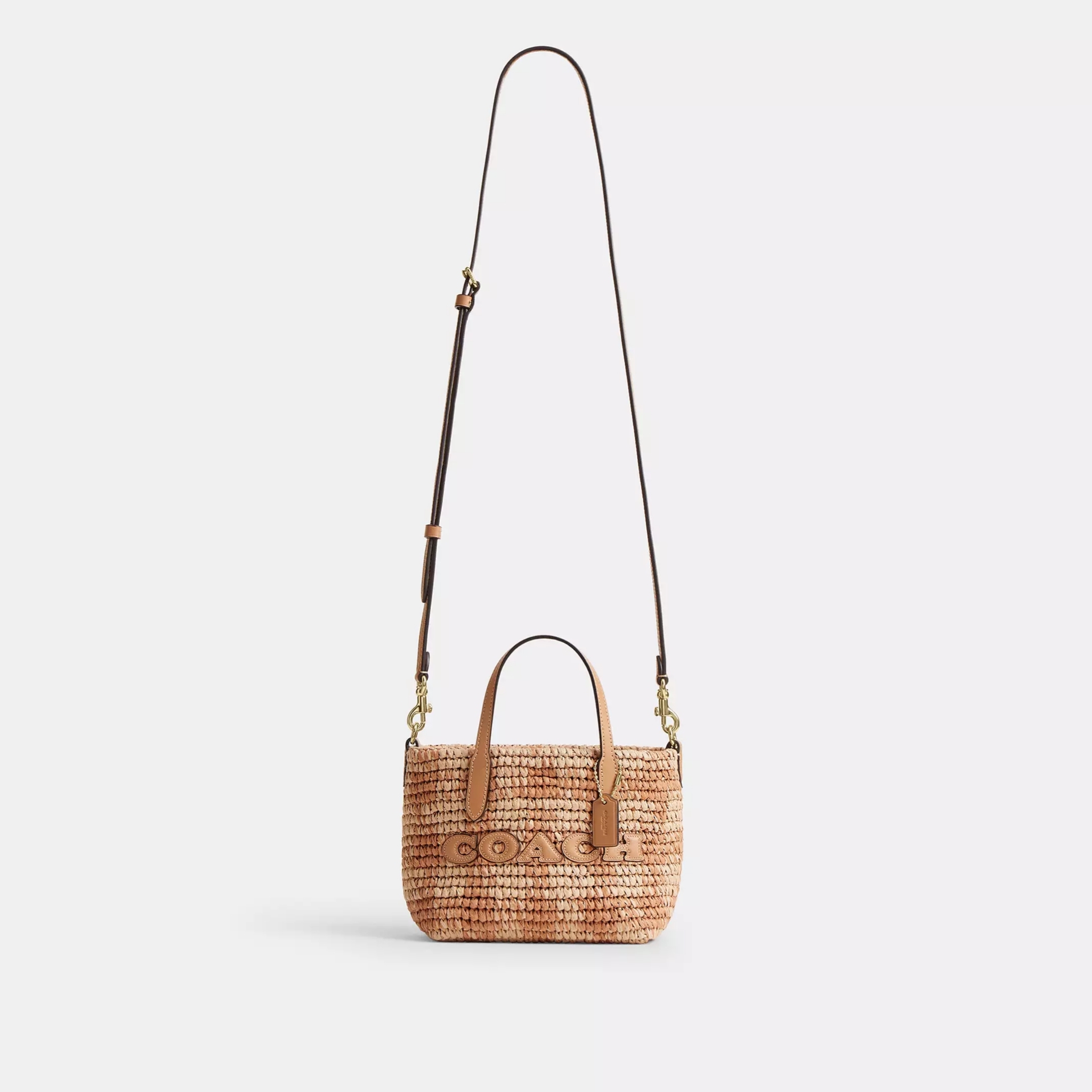 Coach - City Mini Tote Bag (草編) (CEU31)