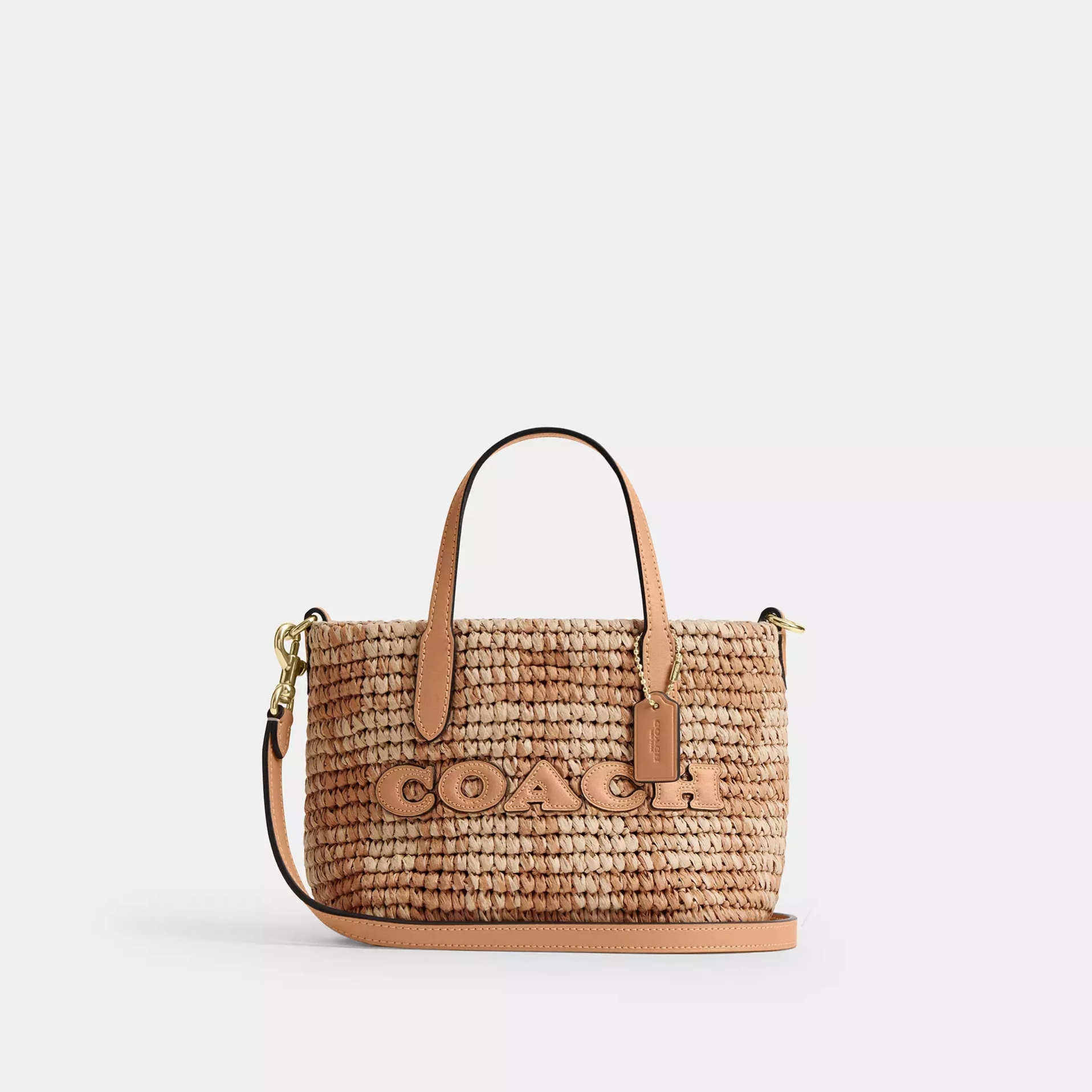 Coach - City Mini Tote Bag (草編) (CEU31)