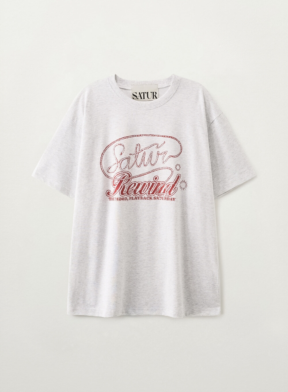 【入LIVECODE一件減至$228😱🔥！】【韓國大熱品牌😍朴圭瑛SEVENTEEN同款！】【SATUR】Rewind Graphic T-shirt  (3 Colors)