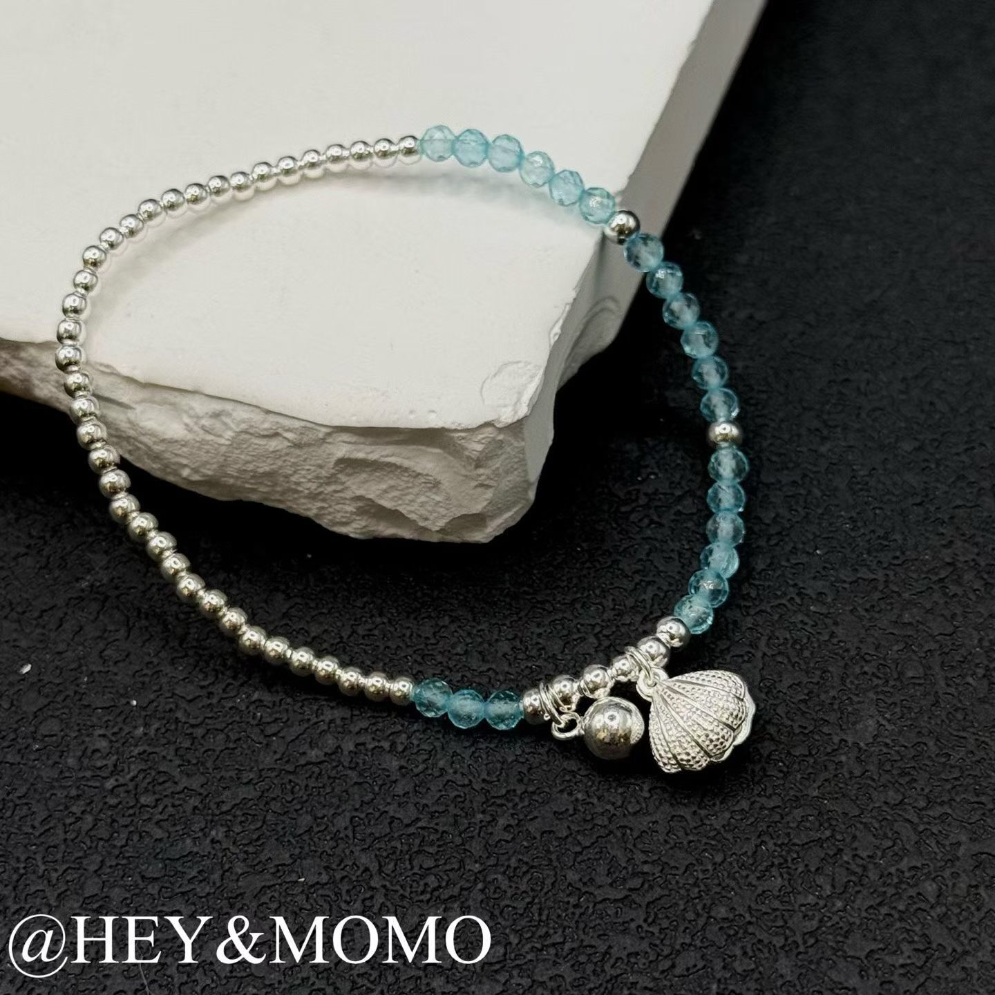 HM6256 ⚪️925 銀 海洋貝殼純銀手鍊