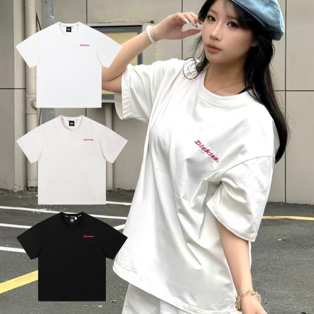 【預購商品】Dickies 美式復古 多巴胺紋拼接 休閒短袖 DKU262NKTE36