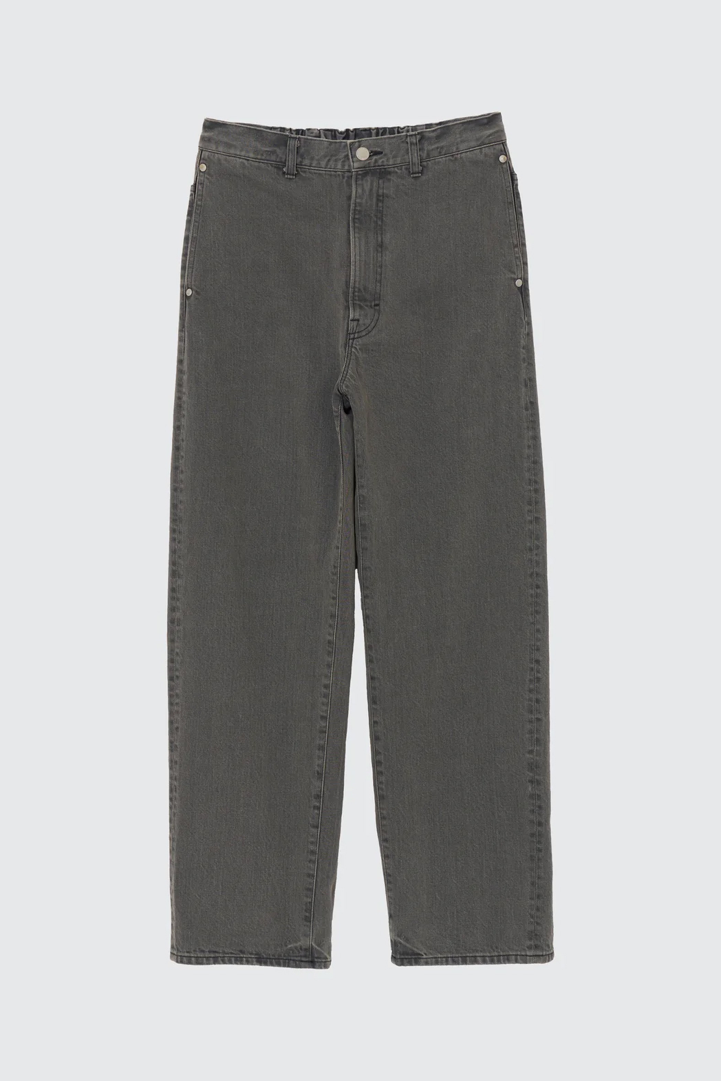YOKE DENIM WIDE STRAIGHT PANTS VINTAGE WASH