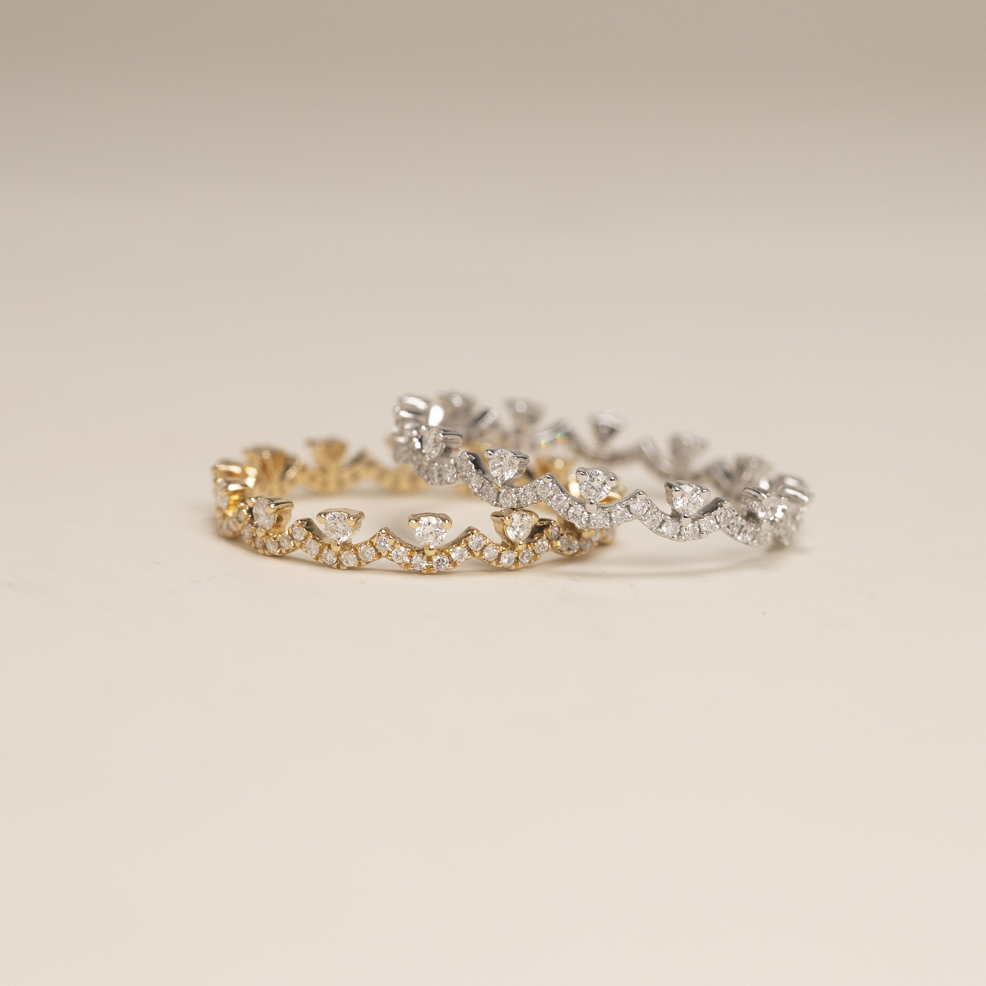 18K Crown Diamond Full Eternity Ring