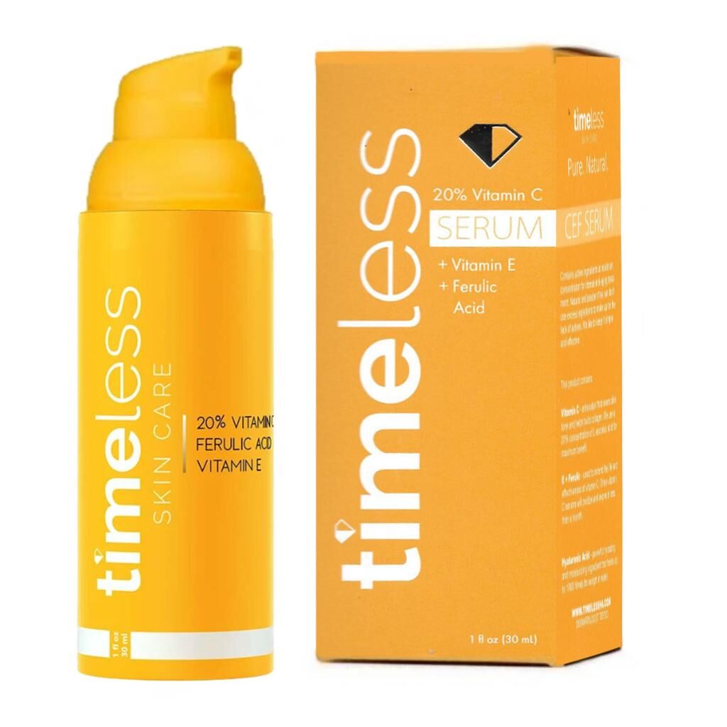 美國 Timeless Skin Care 20％維他命C精華+維他命E +阿魏酸 30ml【正品】20% Vitamin C + E + Ferulic Acid Serum