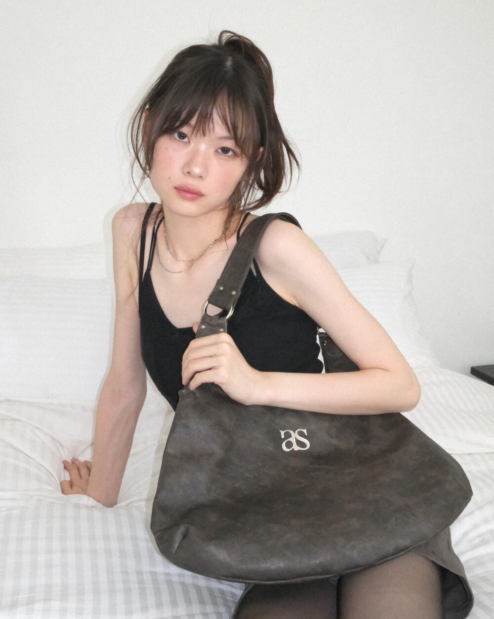 〈韓女都在背🖤〉Ason BECKY/RICKY  SHOULDER BAG  復古 刷舊 單肩包 手提包