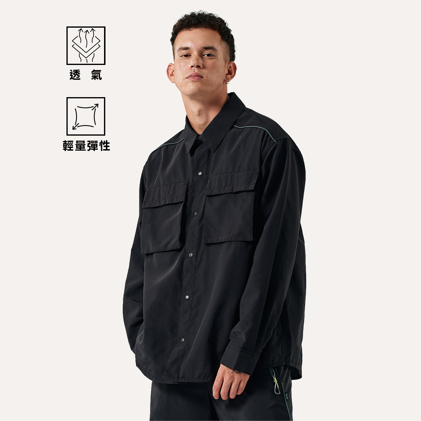 中性超潑水長袖襯衫_Patsy Shirt