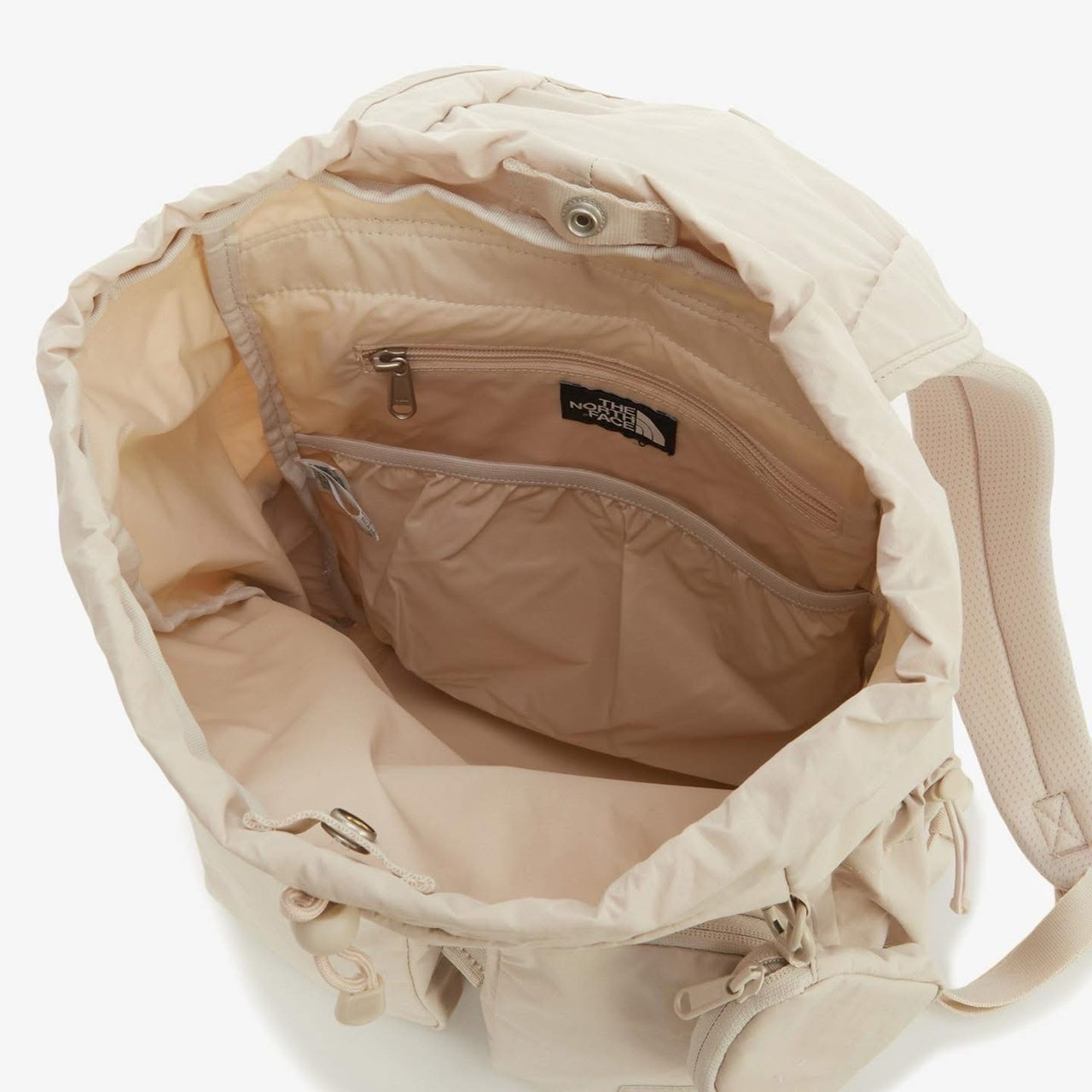 【現貨】THE NORTH FACE 輕尼龍後背包 杏色 NM2DR67