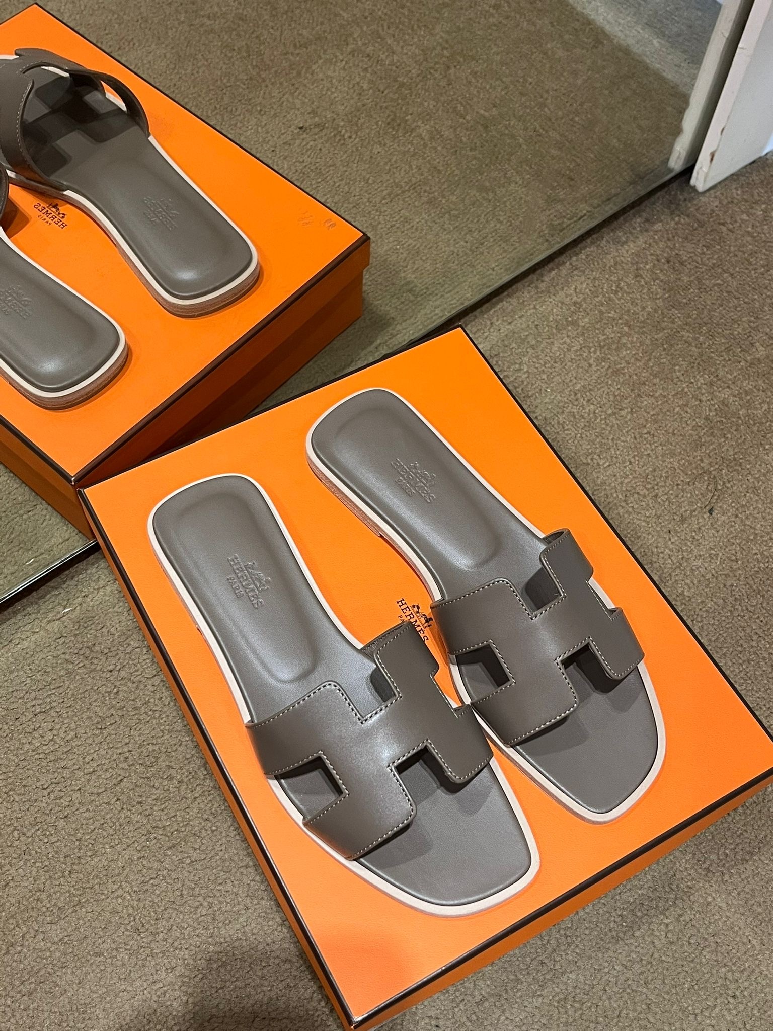 Oran sandal 18 etoupe box #37.5(可預訂size)