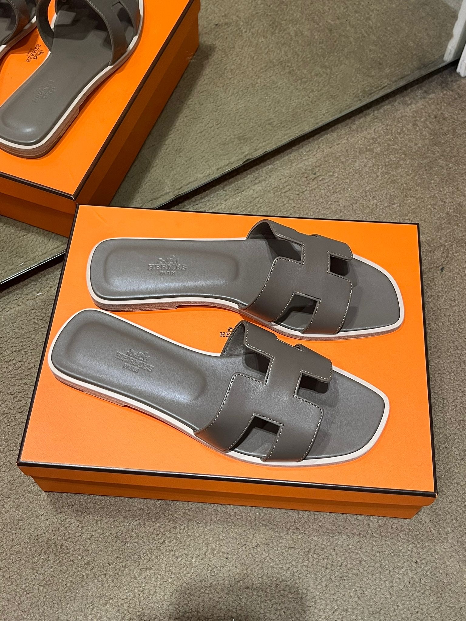 Oran sandal 18 etoupe box #37.5(可預訂size)