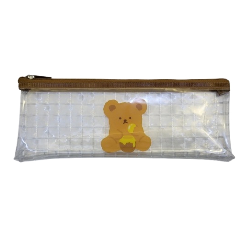 筆袋/透明 韓系風 TonTon Bear 8×0.4×21cm