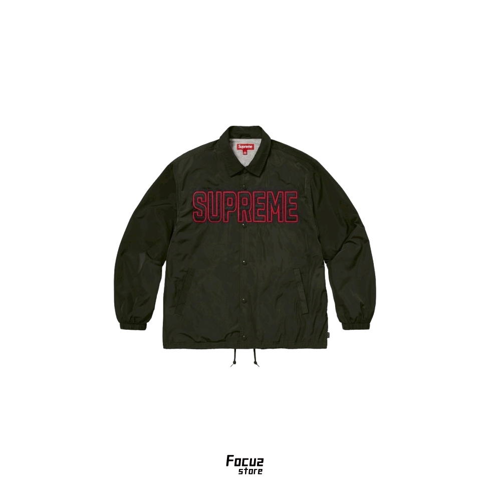 【Focus Store】現貨秒發 Supreme SS26 Week3 Spellout Coaches Jacket  "Black" 黑色 教練外套