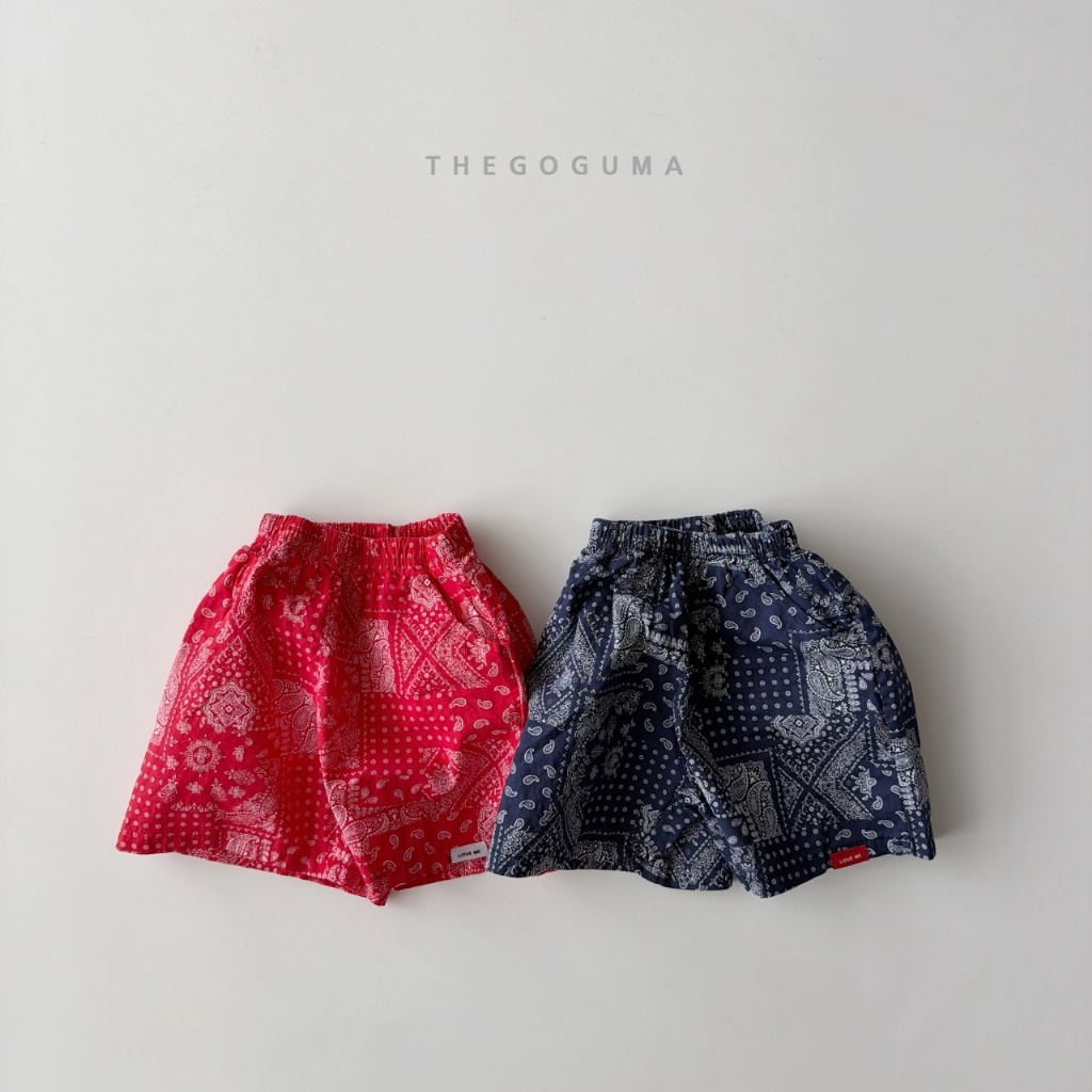 韓國🇰🇷THEGOGUMA 變形蟲花紋五分褲(XS-XL/JS-JL)