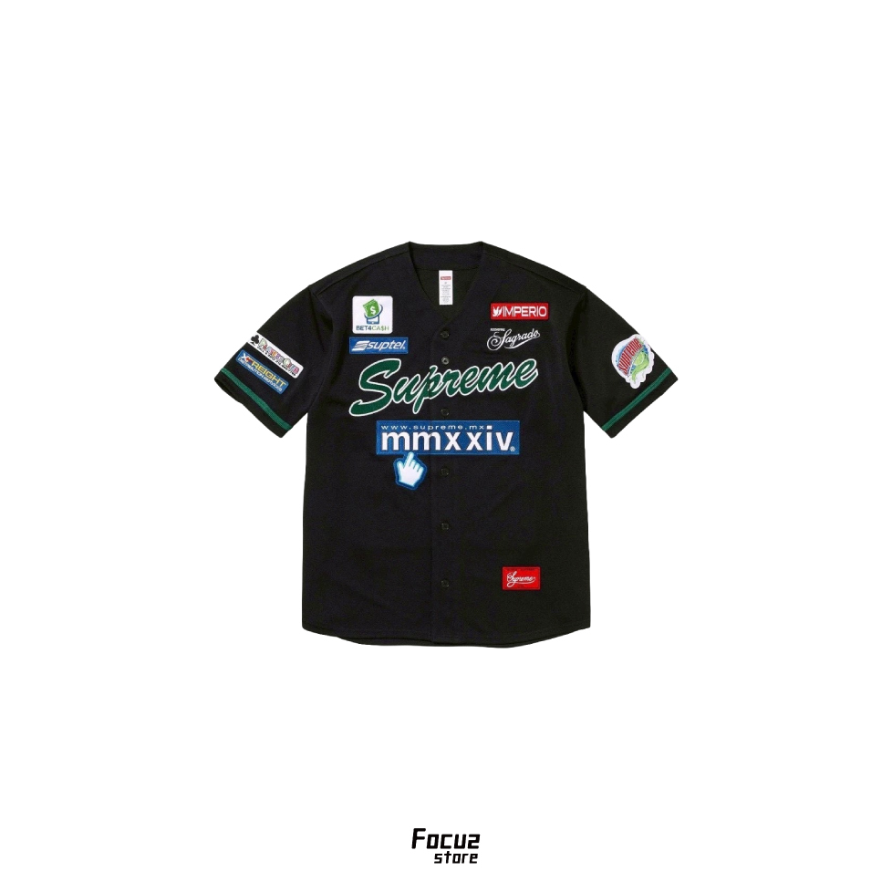 【Focus store】現貨秒發 Supreme SS24 Chosen One Baseball Jersey "Black" 球衣 黑色