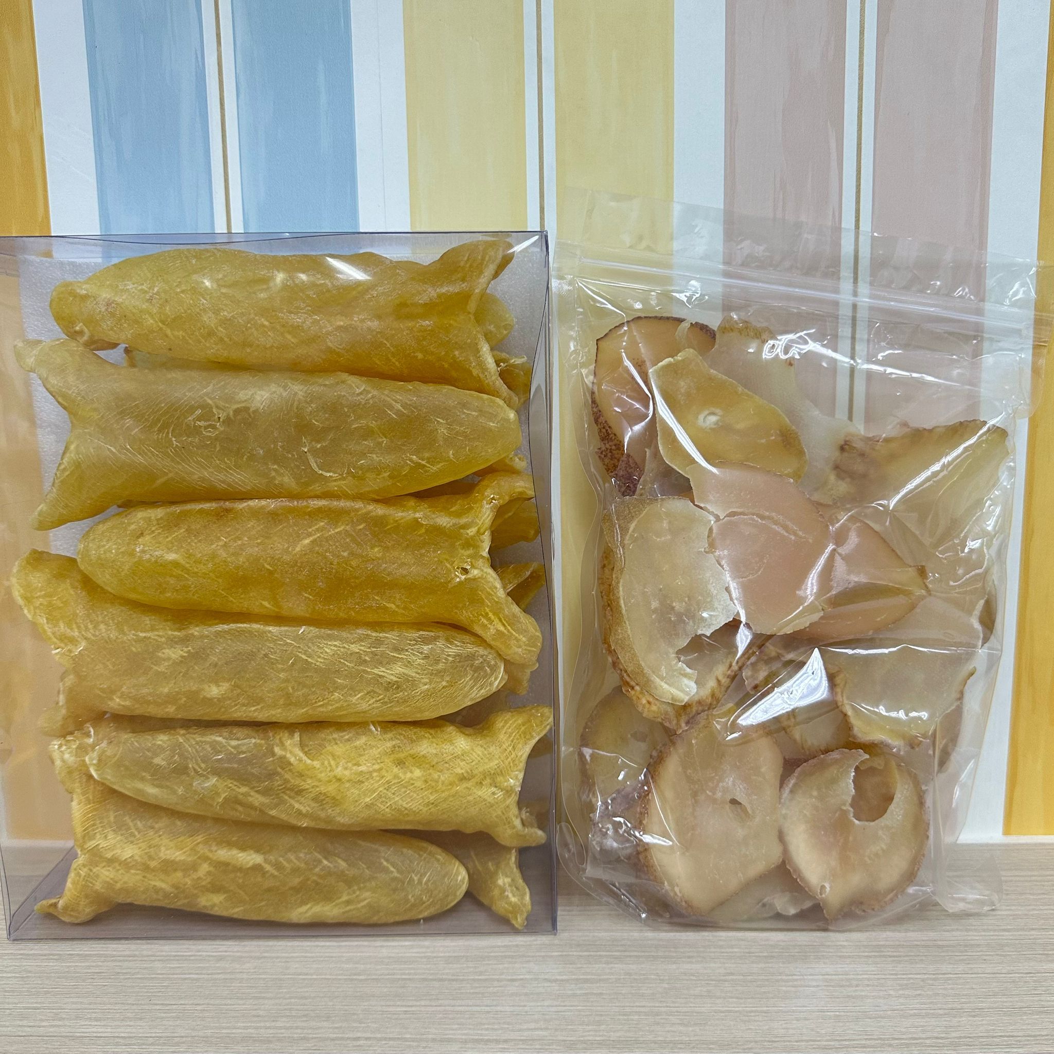 TG10 10-14頭頂級特 大花膠筒600克  **送螺片一斤 **到期日:約2027/12  (需冷藏於0-5℃度範圍內保存)