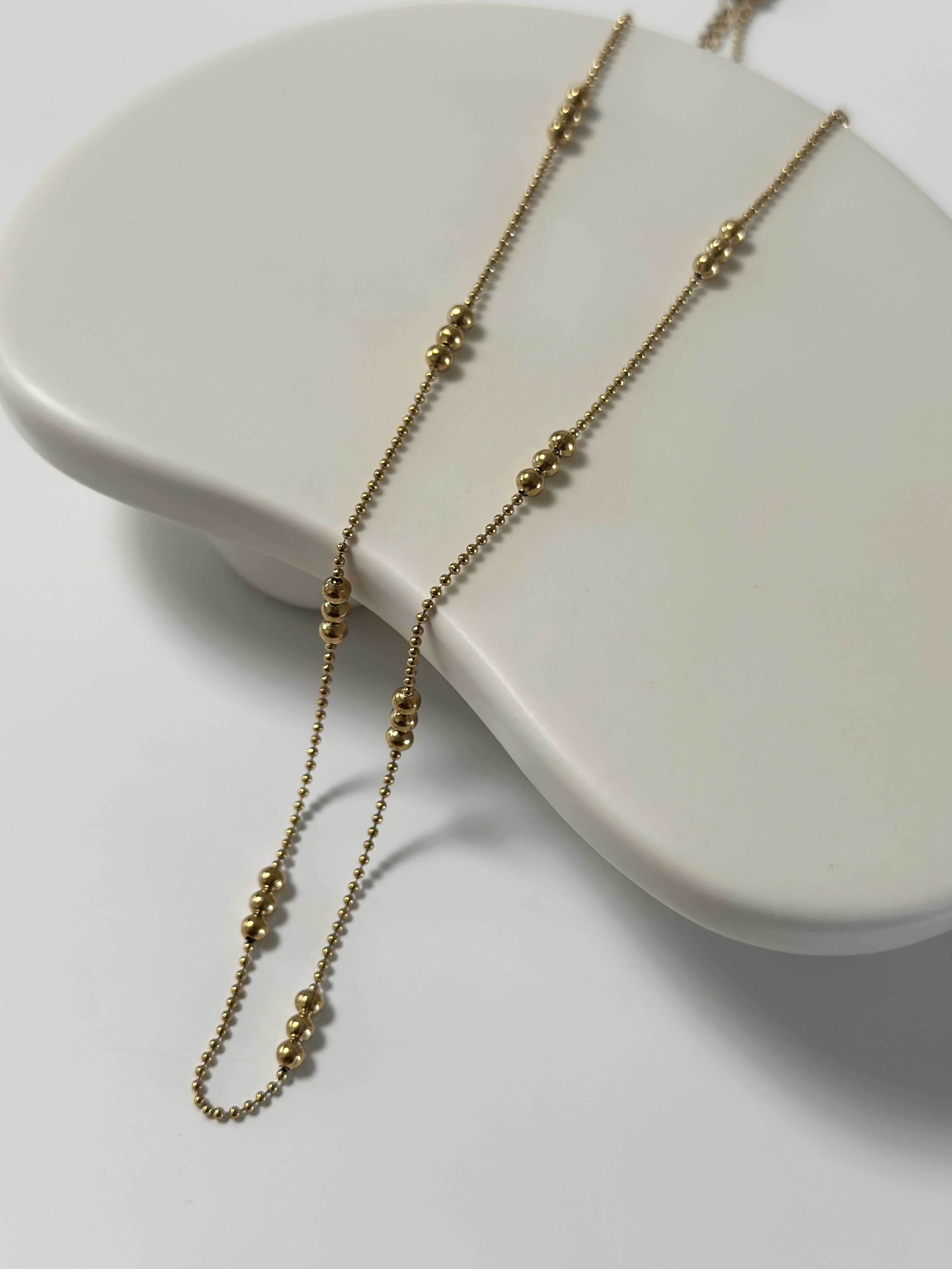 SS luminous beads necklace