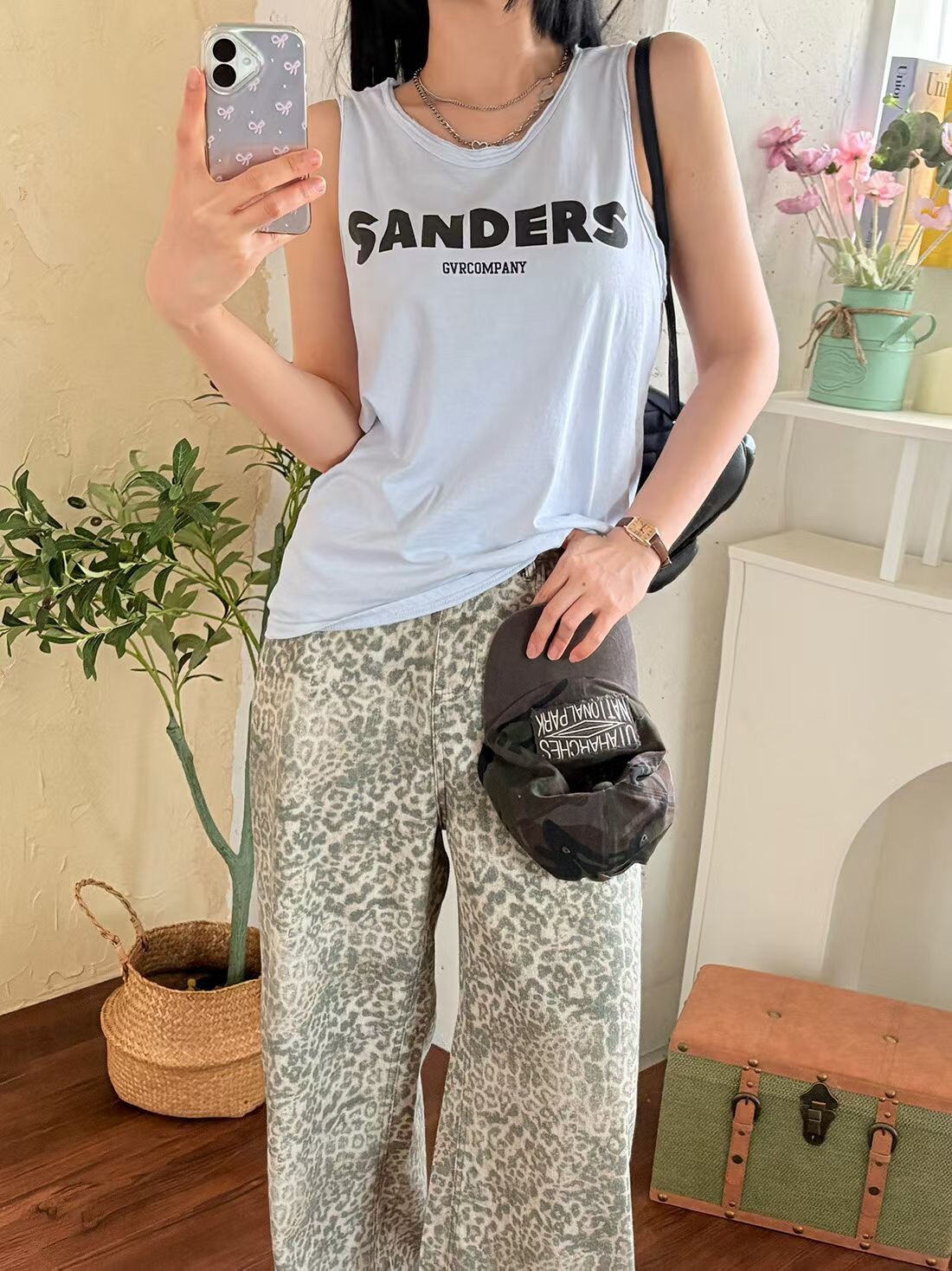 SANDERS全棉背心