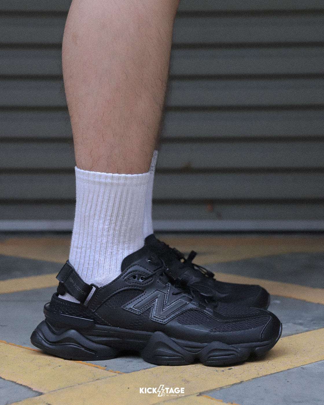 限量商品不退換 [門市現貨] 日本限定 男女鞋 NEW BALANCE 9060 NB9060 全黑 黑魂 黑武士 涼鞋 穆勒鞋 休閒鞋【U90604SC】