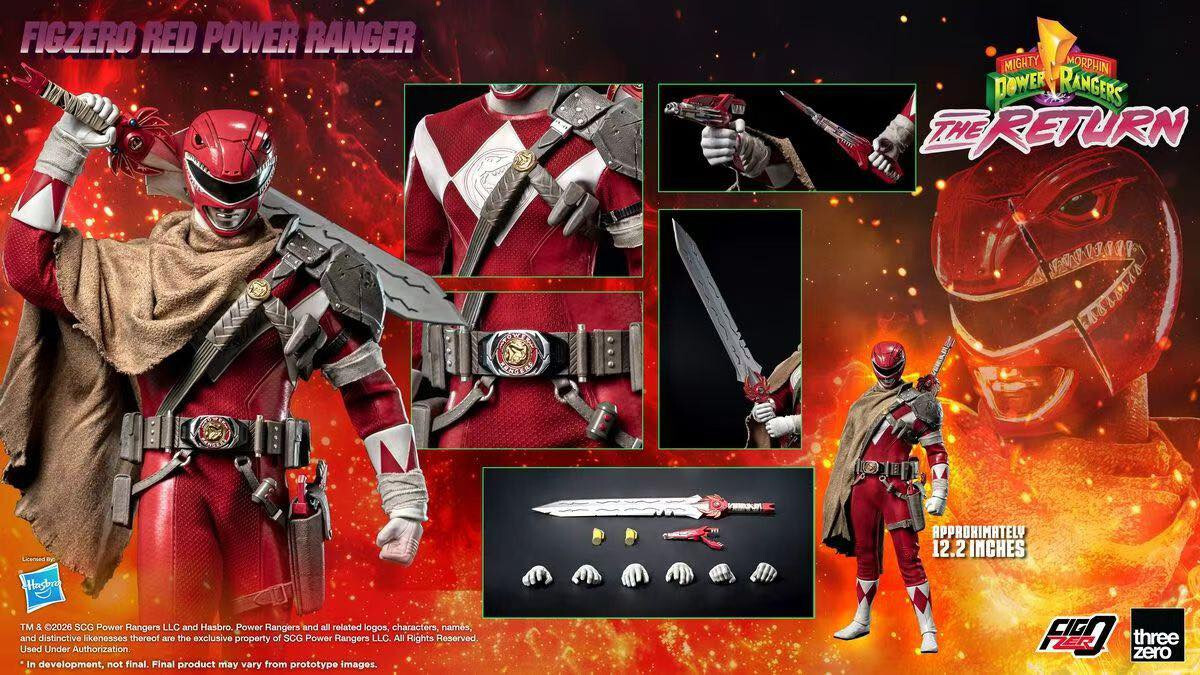 (預訂) Threezero 3Z1020 1/6 Scale Red Power Ranger