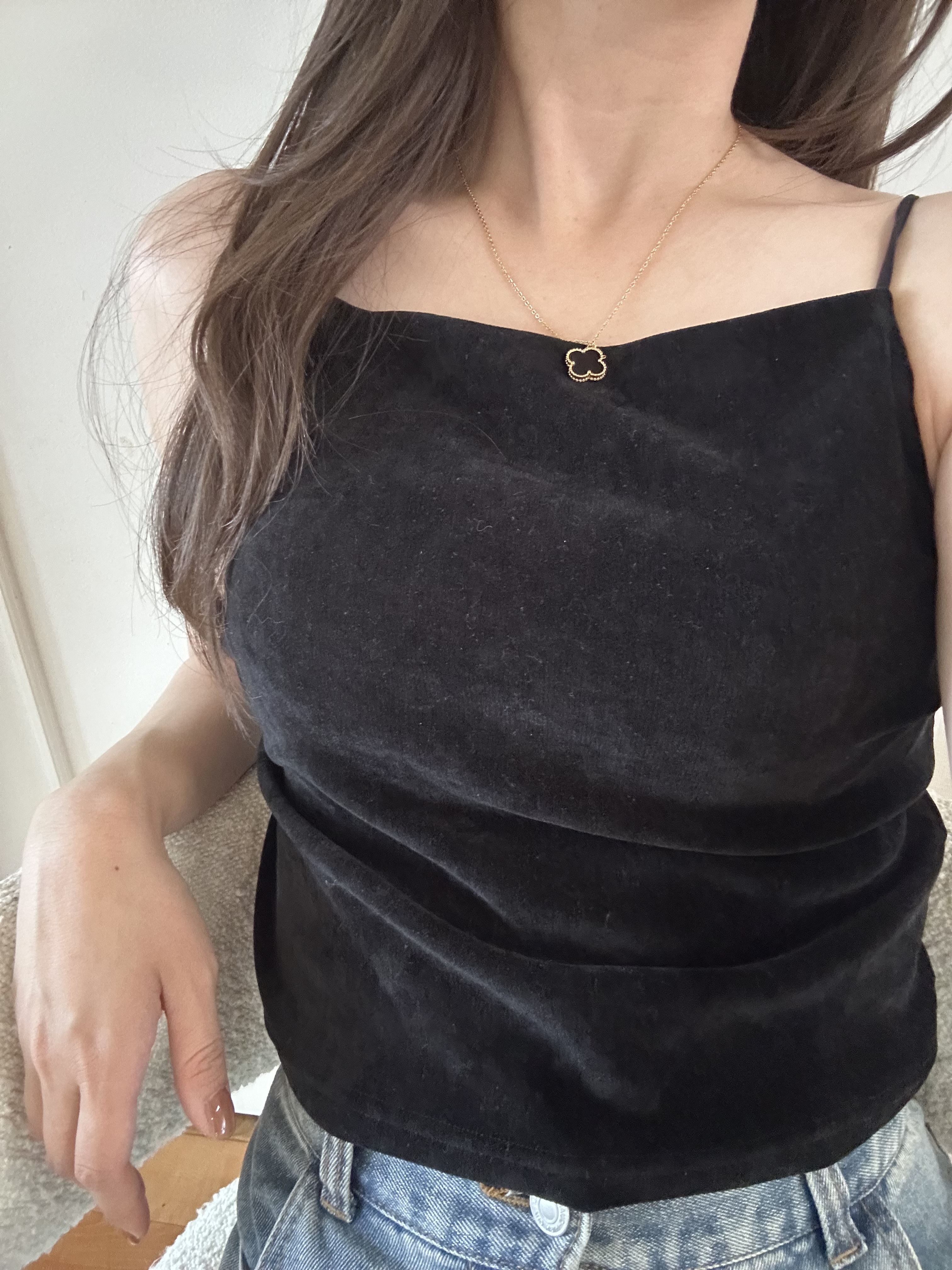 SS black clover necklace