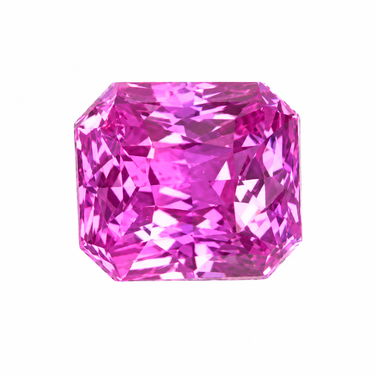 Radiant-Cut Unheated Pinkish Purple Sapphire 1.05ct