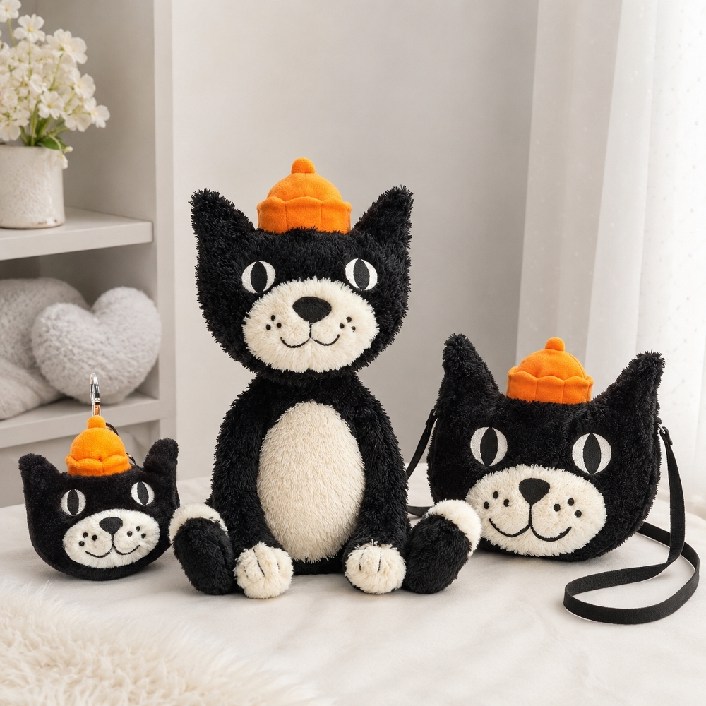 JELLYCAT 吉利果凍貓 玩偶 毛絨公仔 包包 鑰匙圈 吊飾 掛件 10/15/32cm