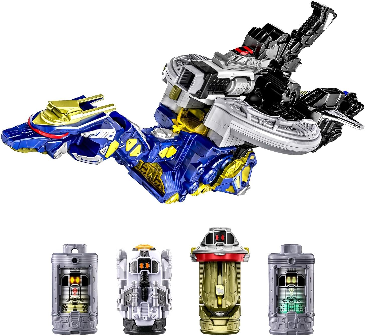 《 BANDAI 萬代 》 代理版 超宇宙刑事 超次元英雄DX卡邦變身槍&卡邦龍捲風套組 BAT-017519