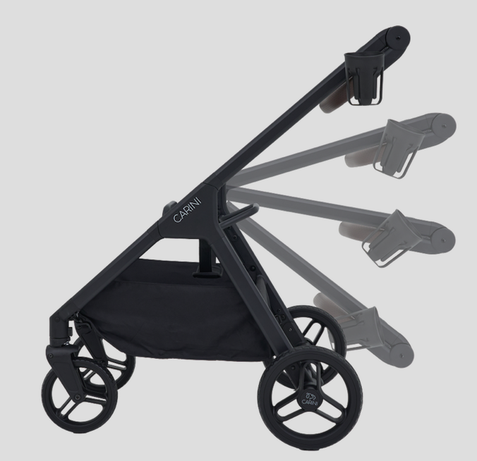 Carini -分離式自動收折寵物推車（寵物承重：30KG）Midnight Saddle