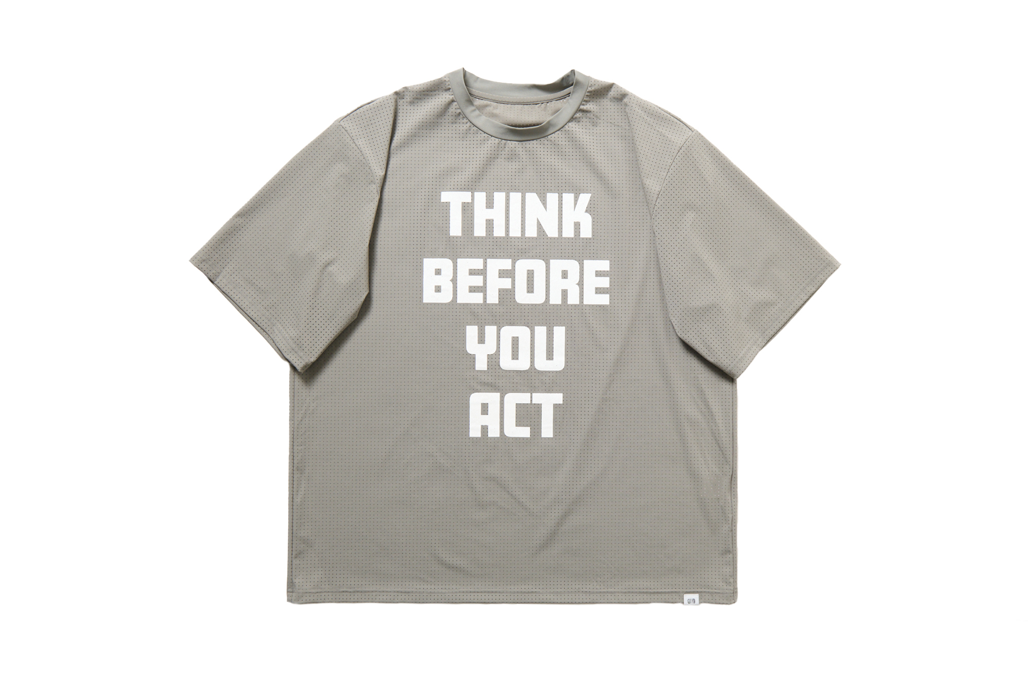 GSYB DRY DOT MESH TEE SS GS2601-C06 GREY