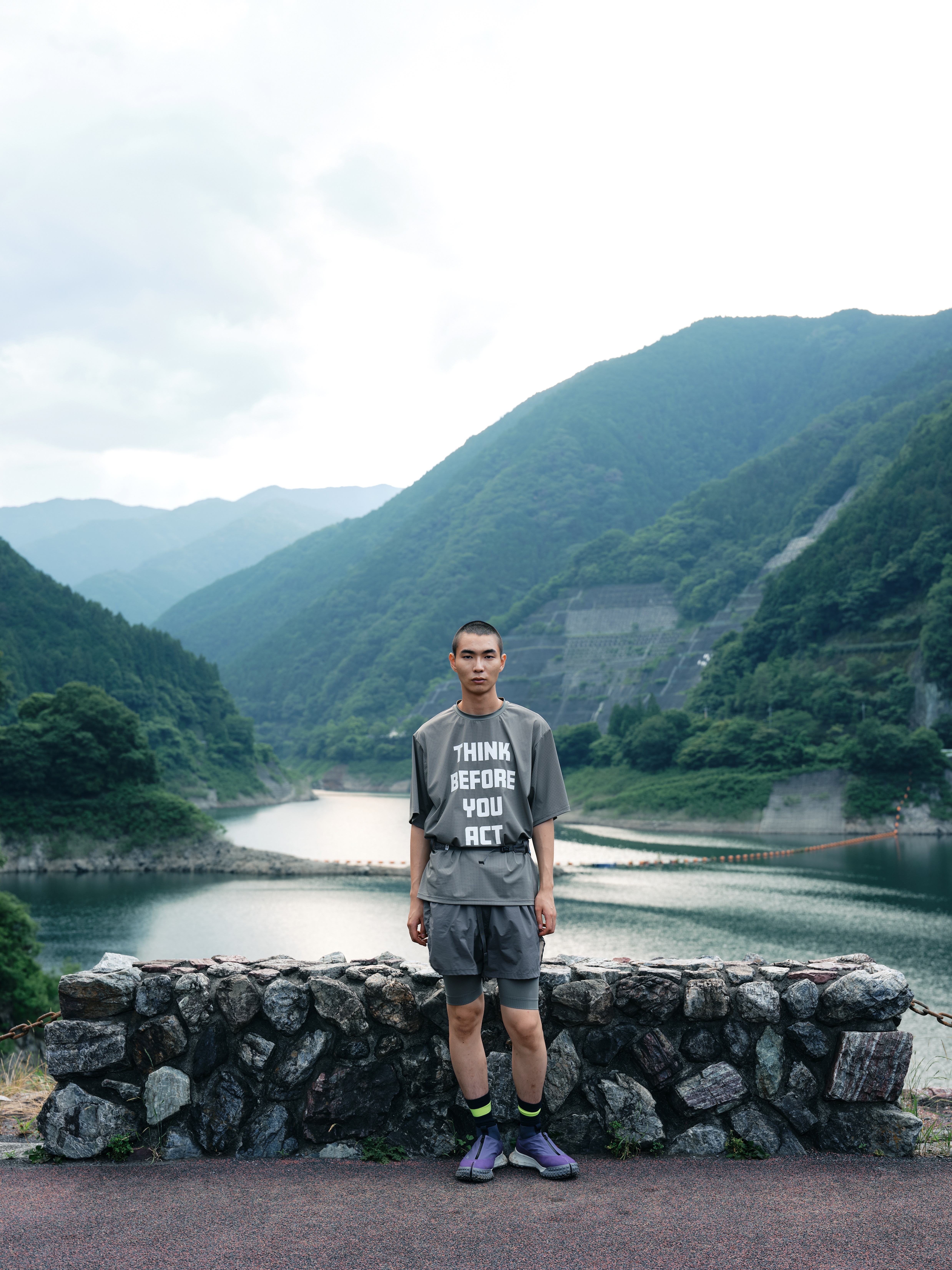 GSYB DRY DOT MESH TEE SS GS2601-C06 GREY