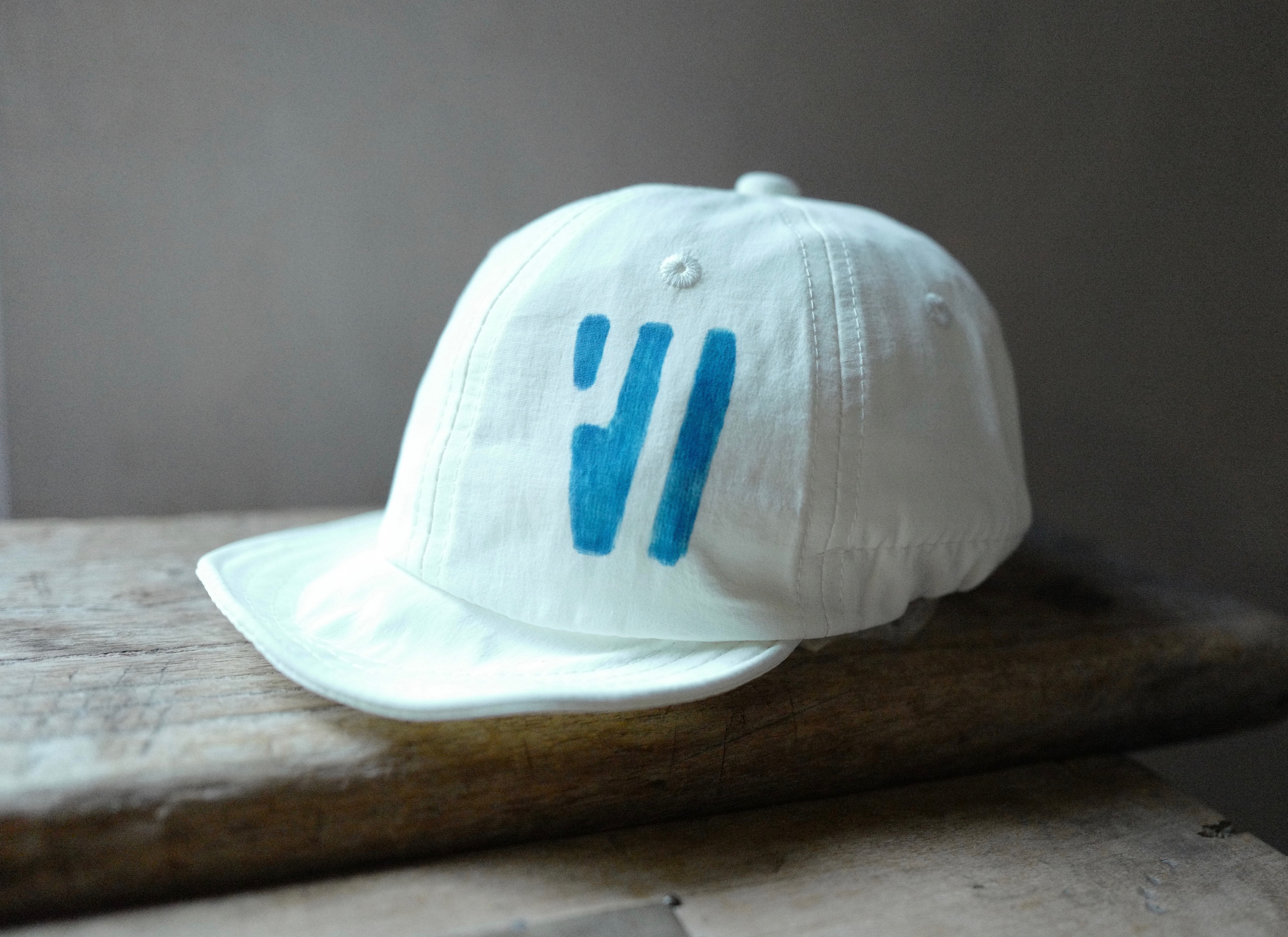 拙印刷 Kids Cap / White