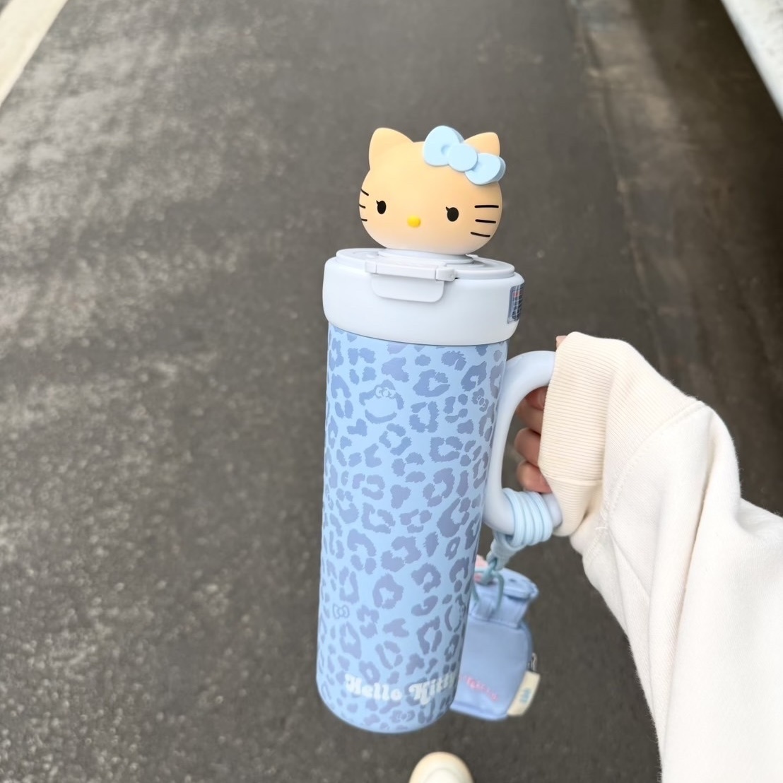 (預購) 附小包✨正版授權 Hello Kitty🖤變色不鏽鋼水杯 保溫杯 保冷杯