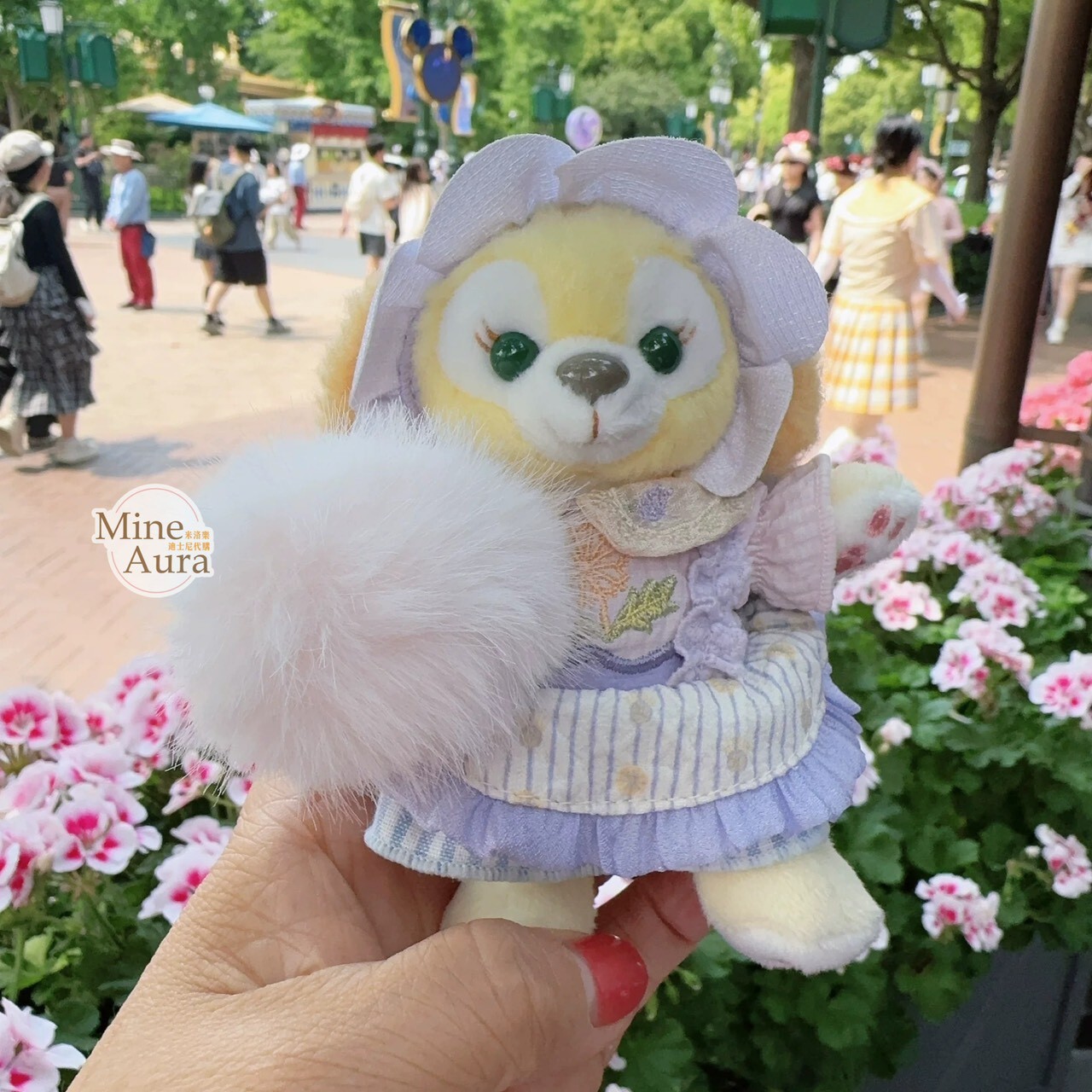 達菲 Duffy 與好友們 點點的時光系列 可琦安 餅乾 CookieAnn 鑰匙圈 吊飾 -上海迪士尼樂園