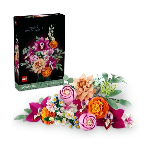 【玩具研究中心】LEGO 樂高 Botanicals 10342 優雅粉紅花束