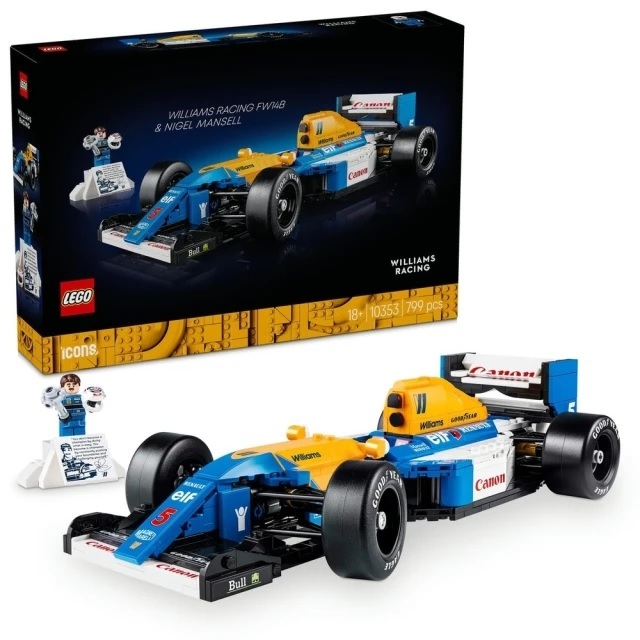 【玩具研究中心】LEGO 樂高 Icons 威廉斯車隊 FW14B ＆ 奈傑爾·曼塞爾 10353
