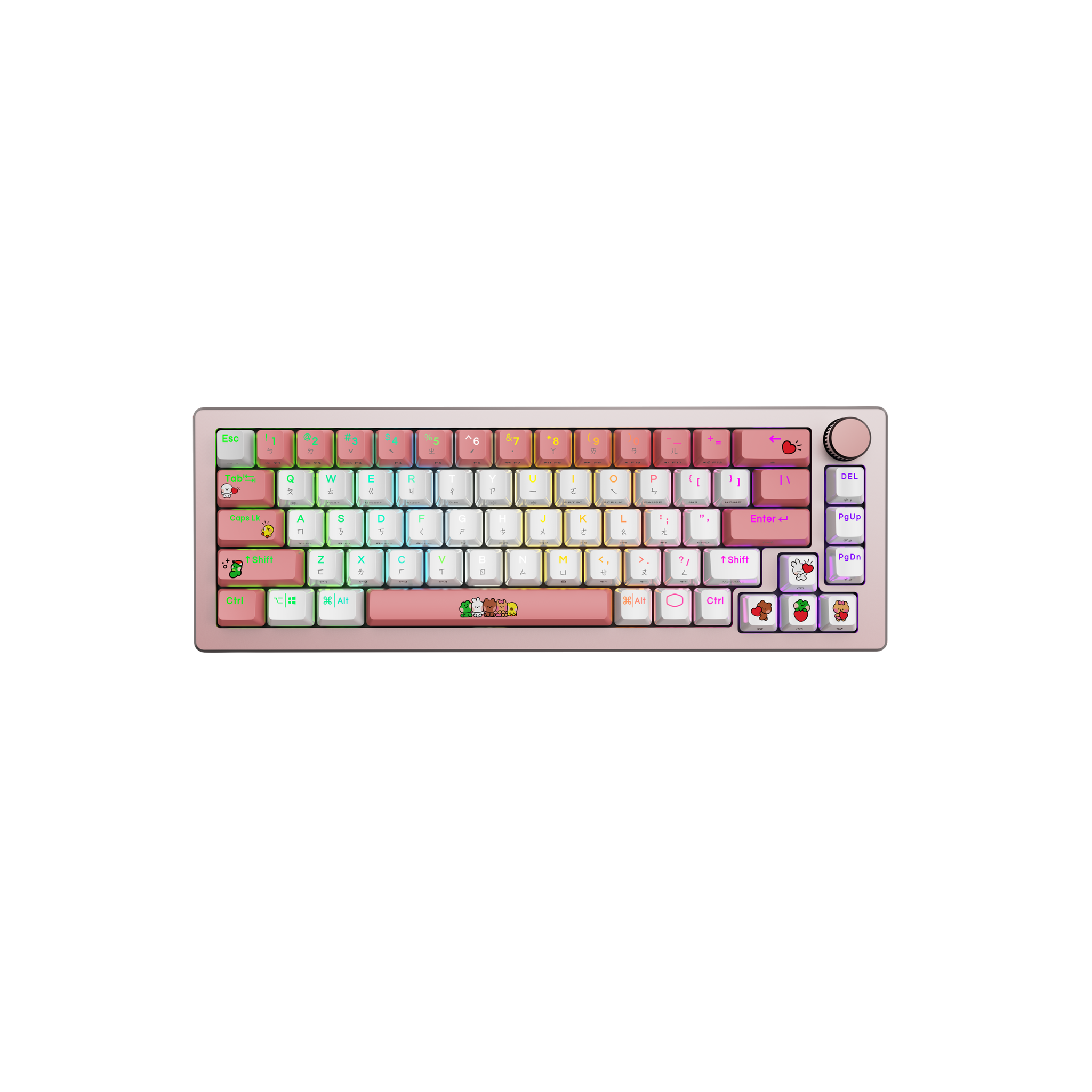COOLER MASTER CK721 無線機械鍵盤 – LINE FRIENDS MININI 限定版｜三模連接｜65% 便攜設計