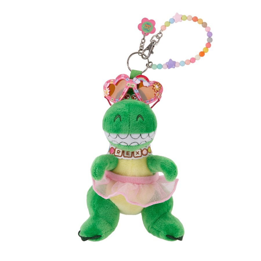 抱抱龍 Rex 愛心眼鏡 造型 絨毛 吊飾 鑰匙圈 玩具總動員 Toy Story -香港迪士尼樂園