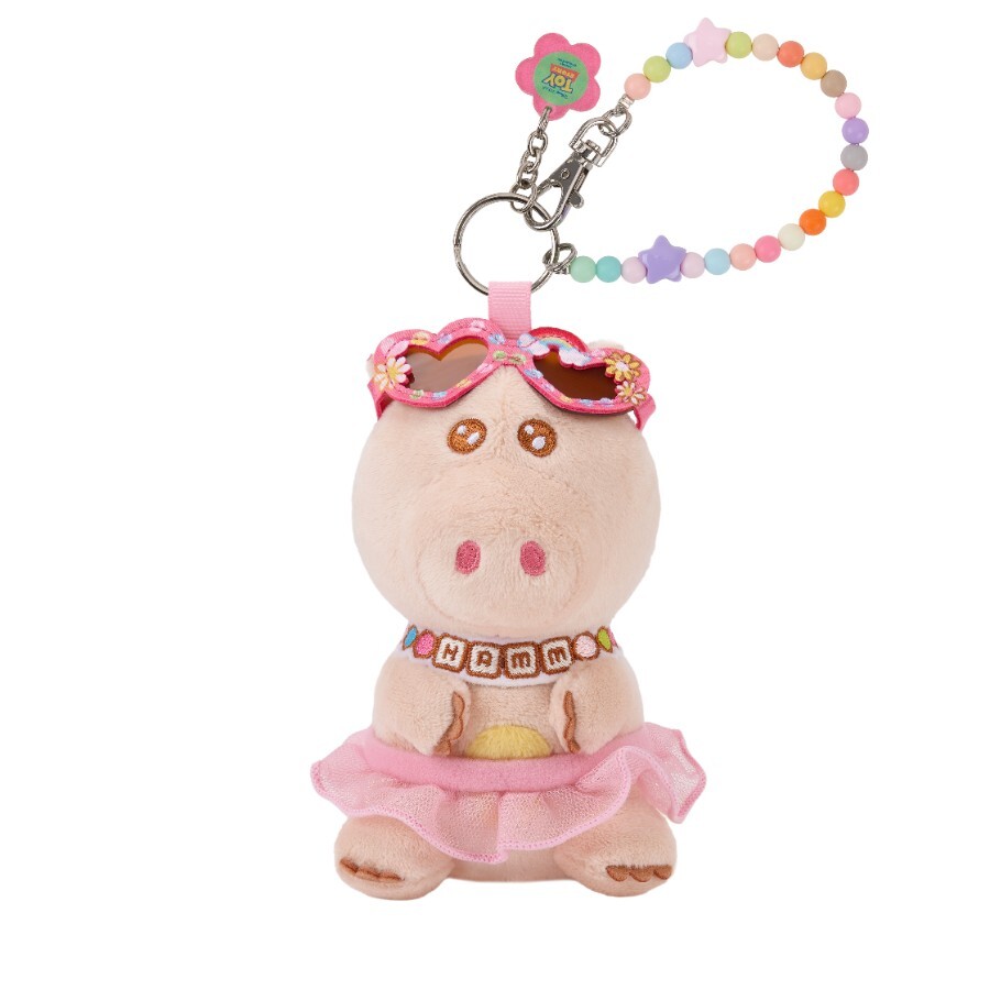 火腿豬 Ham 愛心眼鏡 造型 絨毛 吊飾 鑰匙圈 玩具總動員 Toy Story -香港迪士尼樂園