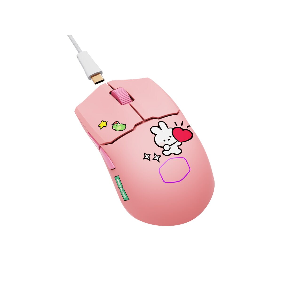 COOLER MASTER MM712 無線電競滑鼠 – LINE FRIENDS MININI 限定版｜三模無線｜超輕量設計