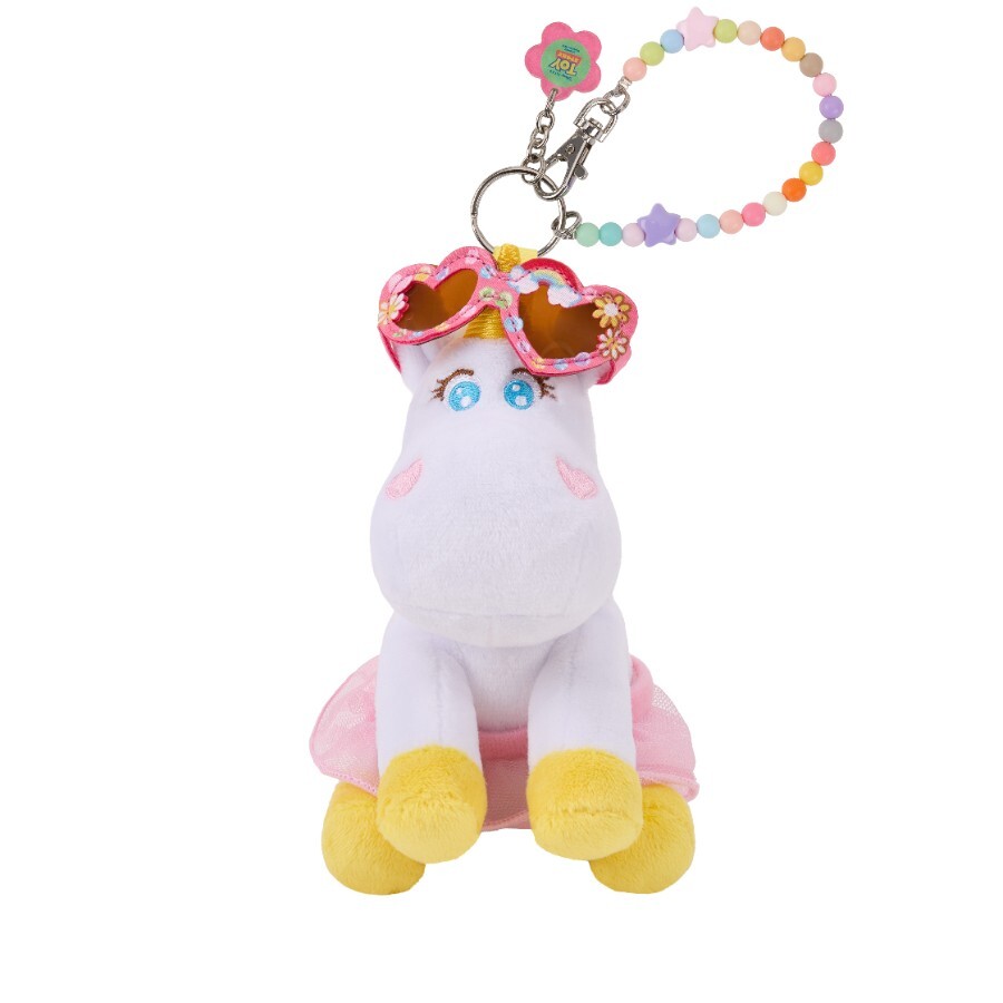獨角獸 小奶油 Buttercup 愛心眼鏡 造型 絨毛 吊飾 鑰匙圈 玩具總動員 Toy Story -香港迪士尼樂園