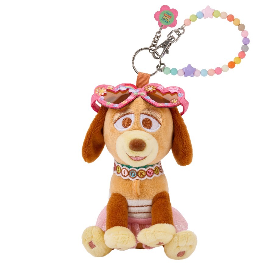 彈簧狗 Slinky Dog 愛心眼鏡 造型 絨毛 吊飾 鑰匙圈 玩具總動員 Toy Story -香港迪士尼樂園