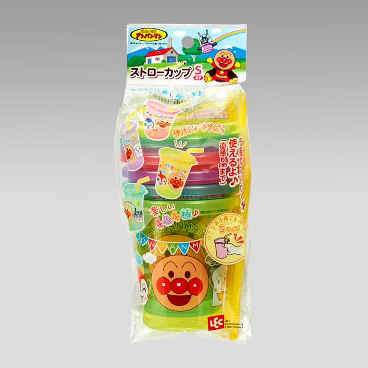 麵包超人 Anpanman 吸管杯 4裝 #C5