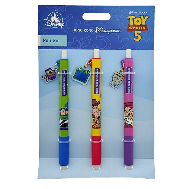 玩具總動員 Toy Story 圖案 圓珠筆 3入組 -香港迪士尼樂園