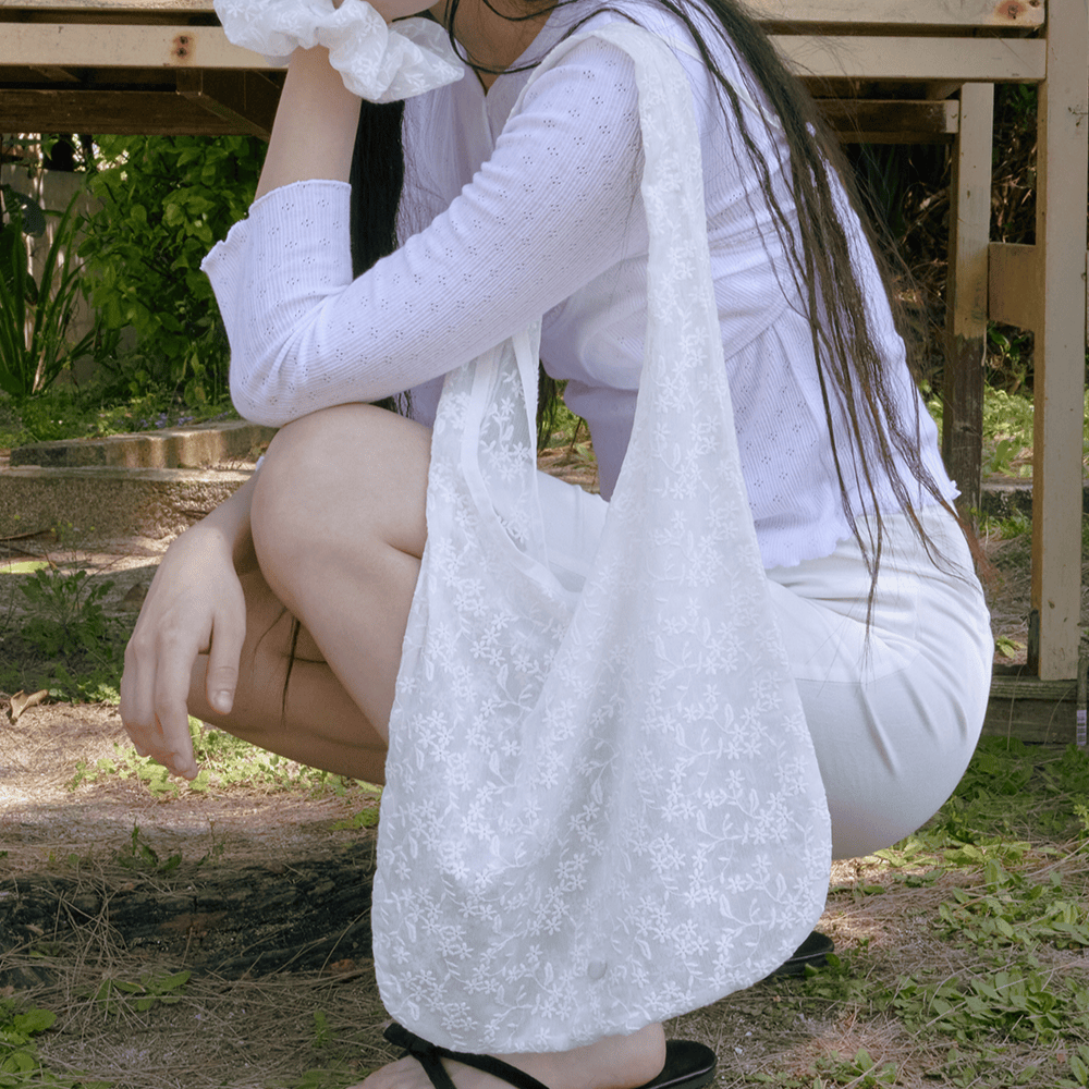 mucu and ebony (m.a.e)｜Veil Lace Bag & Scrunch SET [2 colors]