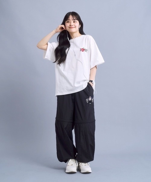 kaoyorinakami / 2way nylon pants