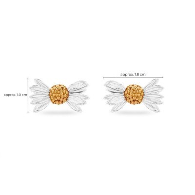 1TA0530-042 [THALLO] Aelia Daisy 耳釘，24K 金和純銀 #s850b (EU)