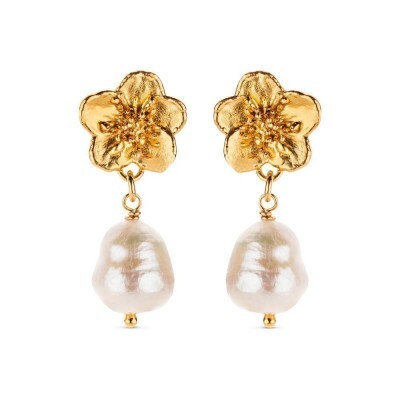 1TA0530-147 [THALLO] Phillis 耳環，垂墜式耳環，個性耳環，24K 鍍金純銀 #s456a (EU)