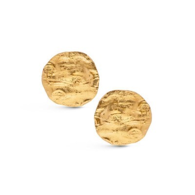 1TA0530-244 [THALLO] Selene 幾何造型耳環，誇張設計，24K 鍍金純銀 #s689a (EU)