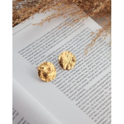 1TA0530-244 [THALLO] Selene 幾何造型耳環，誇張設計，24K 鍍金純銀 #s689a (EU)