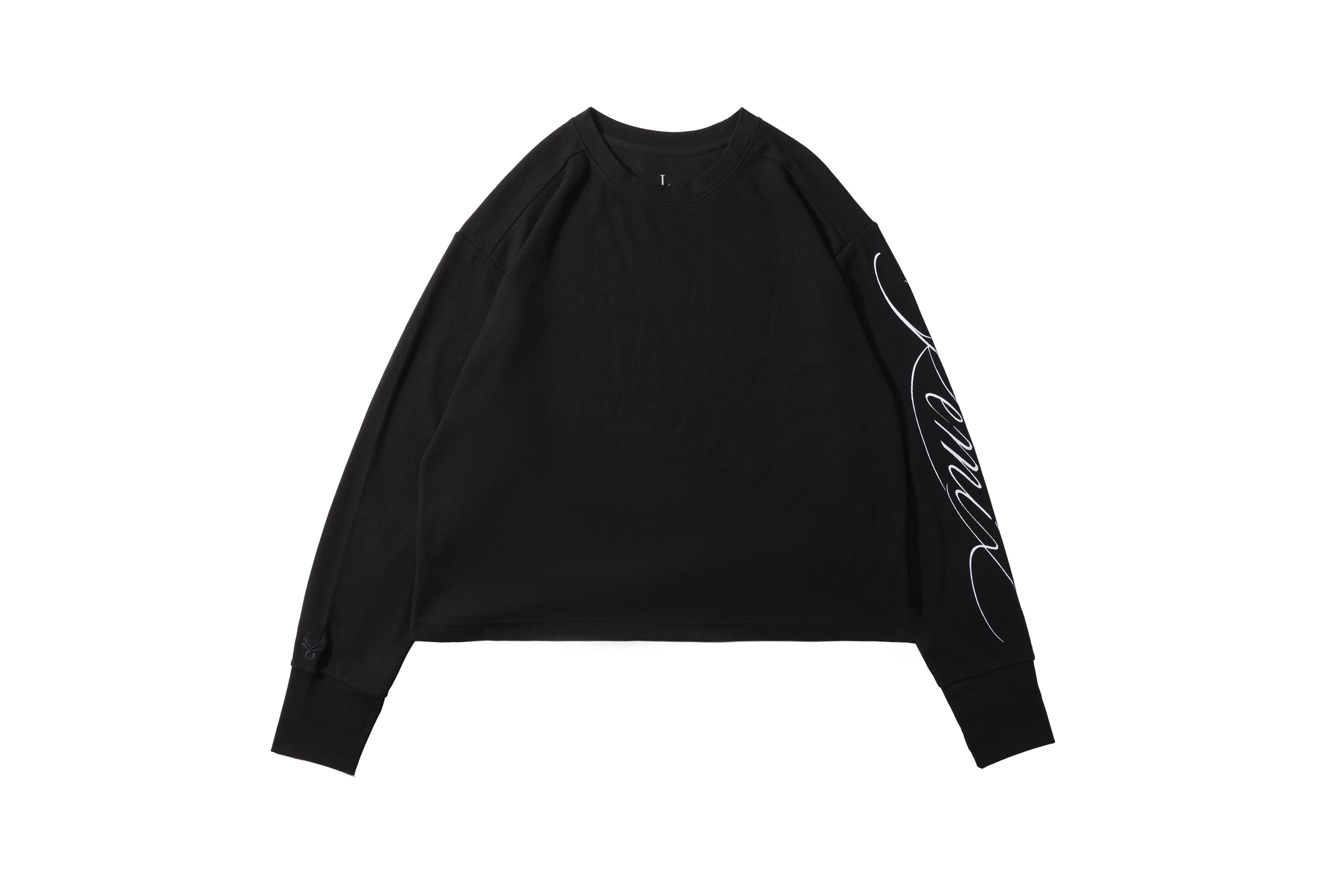 REMIX "Waffle LS TEE" (Black)